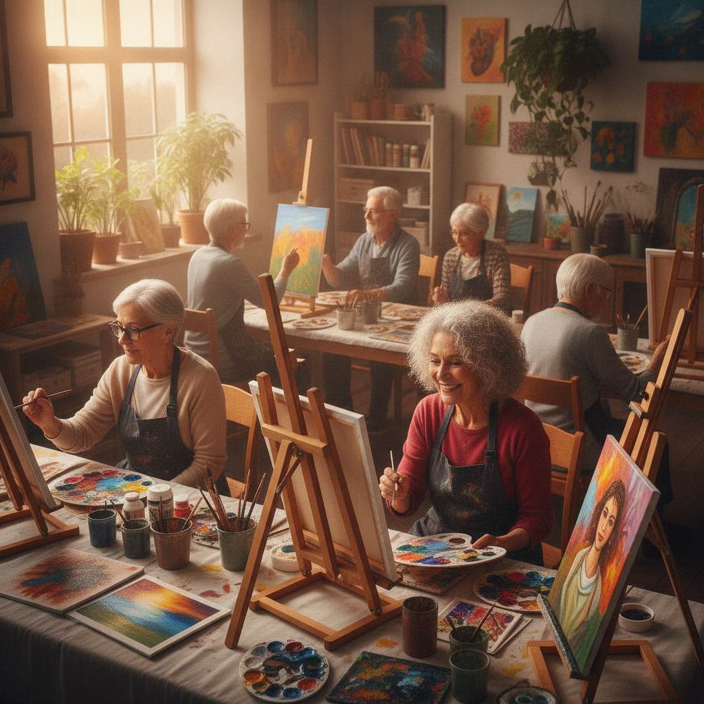atelier de peinture pour seniors