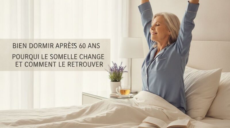 Bien dormir apres 60 ans : pourquoi le sommeil change et comment le retrouver